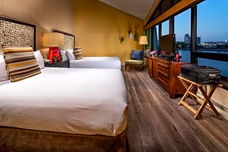 Queen Room with Two Queen Beds and Bay View