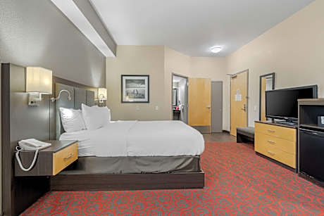 1 King Bed Non-Smoking Pet Friendly Room Microwave Fridge Wi-Fi Full Breakfast