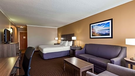 1 King Bed, Non-Smoking, High Speed Internet Access, Sofabed, Microwave, Refrigerator, Continental B