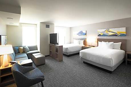 Studio Suite with Two Queen Beds, Sofa Bed and Kitchen