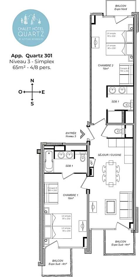 Chalet Hôtel Quartz