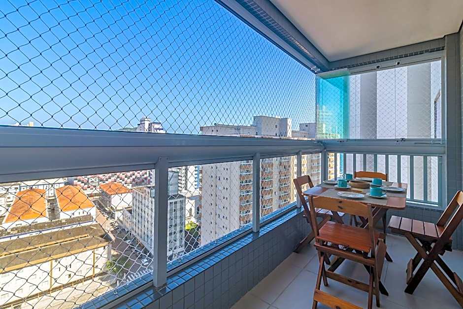 Apartamentos a Beira Mar, Aconchegantes e Modernos, a 3 Minutos da Praia com Ar Condicionado, Sacada Gourmet, Garagem e Portaria 24h