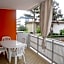 Warm two-room flat with terrace near the beach