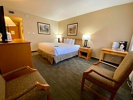 1 KING BED,NSMK,PETFRD,FLATSC,MINFRG,FULL BREAKFAST