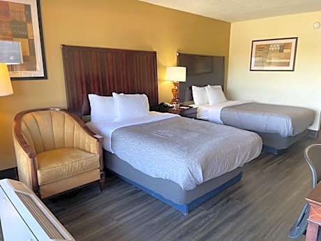 Double Room with Two Double Beds and Pool View - Non-Smoking