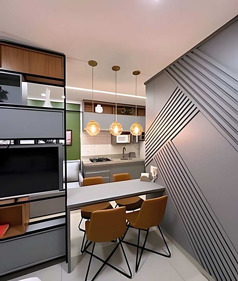 Moderno Flat com Jacuzzi no Pq. Vaca Brava