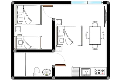 Family Room with Bathroom