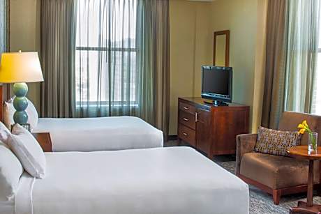 Double Room with Two Double Beds and City View