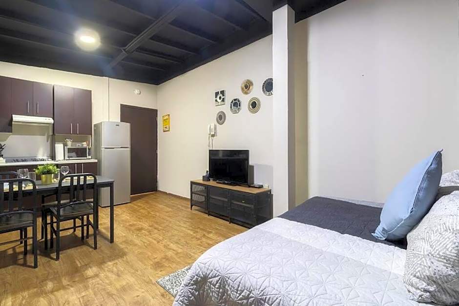 505 Heart of CDMX 1Bdrm 1bath apt AC Rooftop