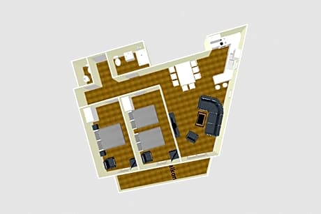 Appartment with 2 bedrooms (8 people)