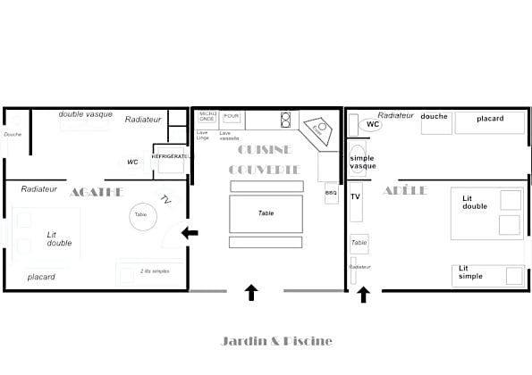Le Gage location de vacance à la semaine