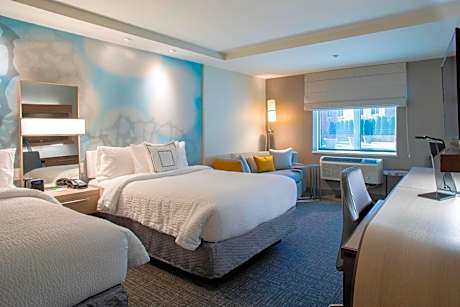Double Room with Two Double Beds and Sofa Bed
