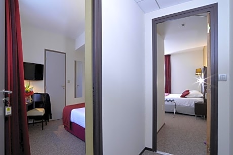 Two Connecting Double Rooms