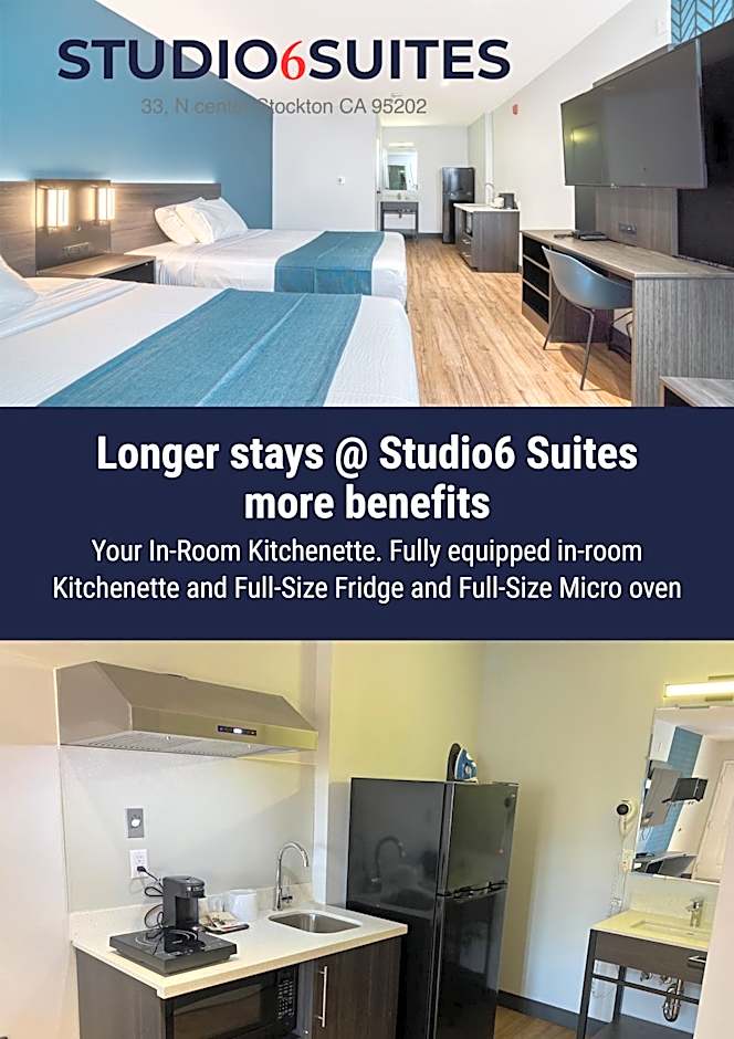 Studio 6 Suites Stockton, CA Waterfront
