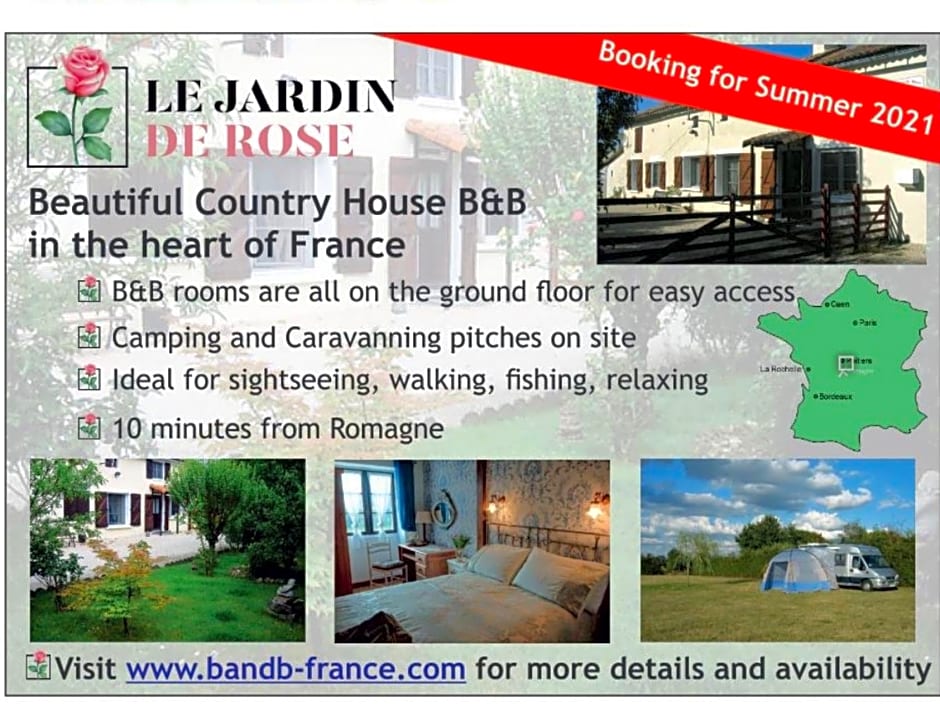 Le Jardin de Rose 24 FEUILLEBERT Romagne 86700