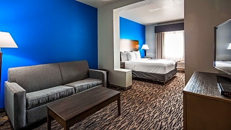 Suite-1 King Bed, Non-Smoking, Pillowtop Bed, 42 Inch Led Television, Microwave And Refrigerator, So