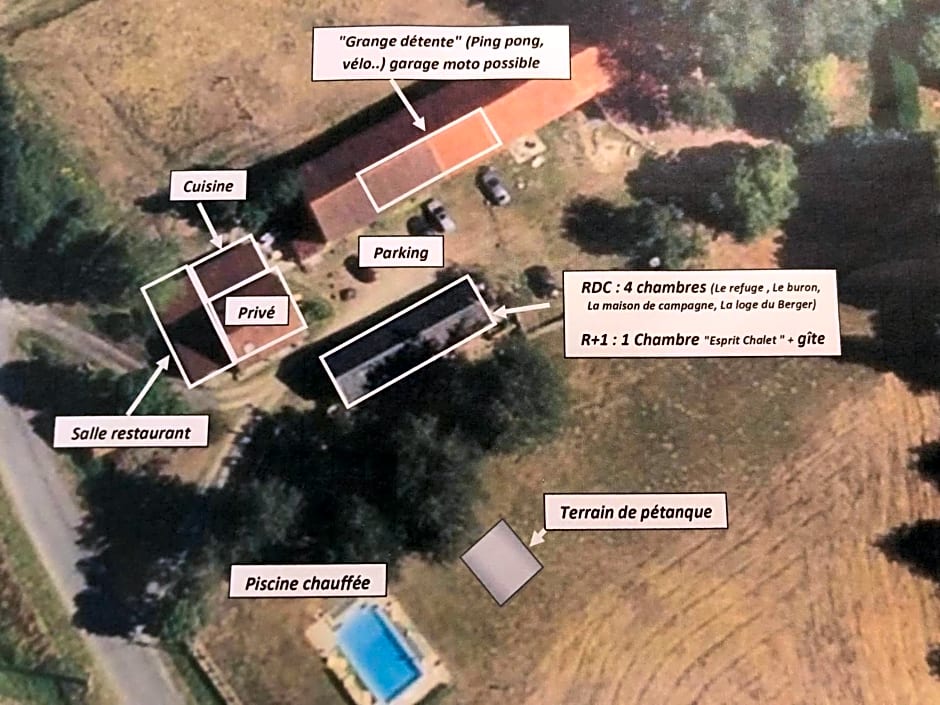 Maison d'hôtes Ourdeaux et Gite Chez Rouchon