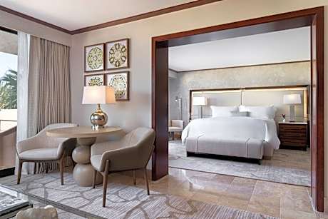 Suite, 1 King Bed with Sofa bed, Accessible, Non Smoking (Mobility & Hearing w/ Roll-in Shower)