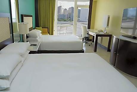 Accessible Roll-In Shower 2 Queen Bed