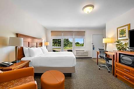 1 King Bed, Non-Smoking, Microwave, Refrigerator, High Speed Internet Access, Coffee Maker, Full Bre