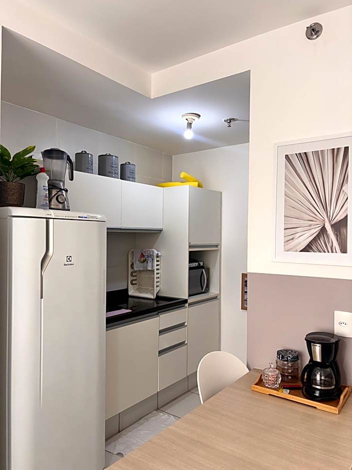 1 quarto e sala com lazer completo