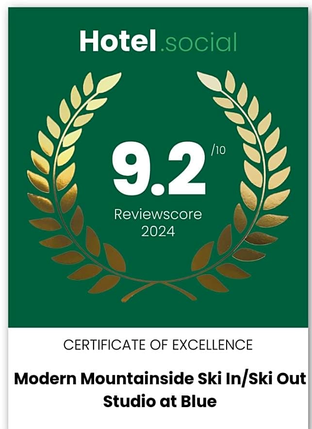 Modern Mountainside Ski In/Ski Out Studio at Blue