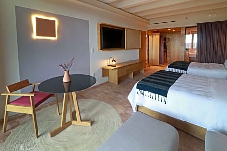 Queen Room with Two Queen Beds and City View