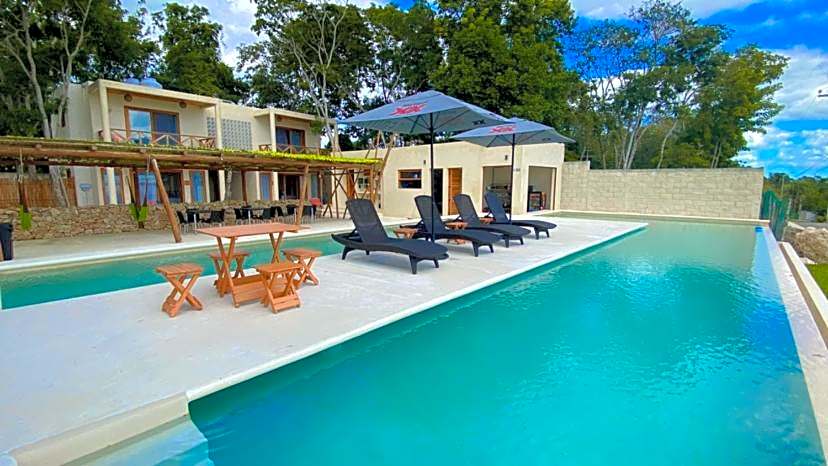 Hotel & Eco Cabañas Azul María Bacalar- Gratis Club de playa