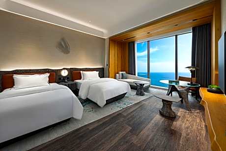 Premium Double Room with Two Double Beds and Ocean View