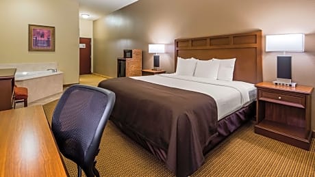 Suite-1 King Bed, Non-Smoking, Whirlpool, Microwave And Refrigerator, High Speed Internet Access, Co