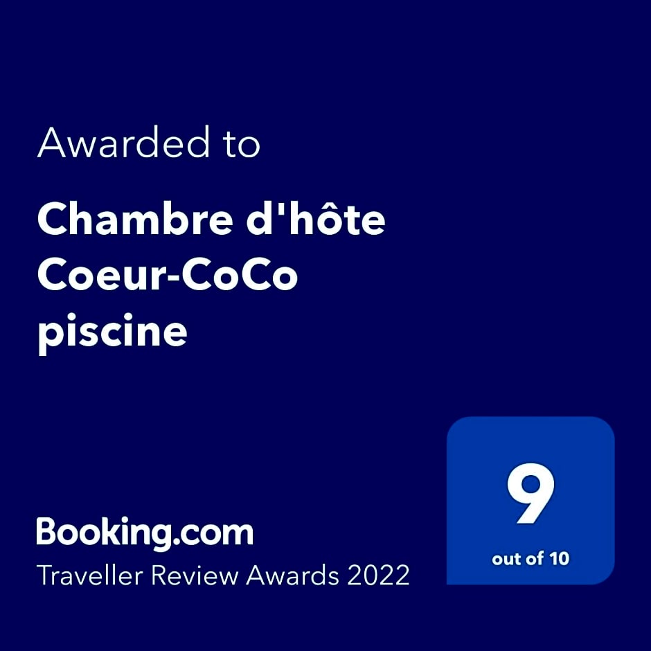 Chambre d'hôte Coeur-CoCo piscine