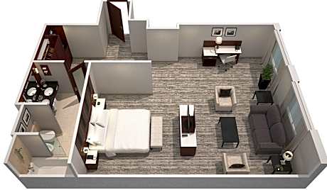 Family Studio, 1 King Bed