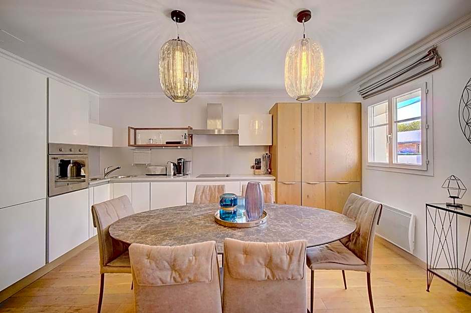 Cannes banane 50m croisette, luxueux 4 pièces dans résidence de standing