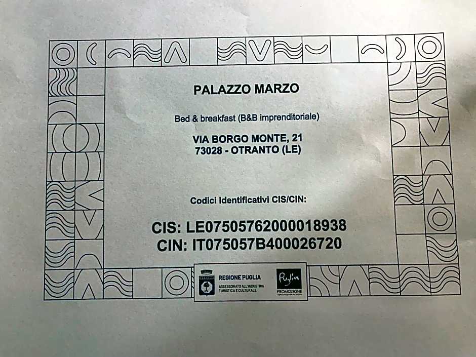 B&B PALAZZO MARZO