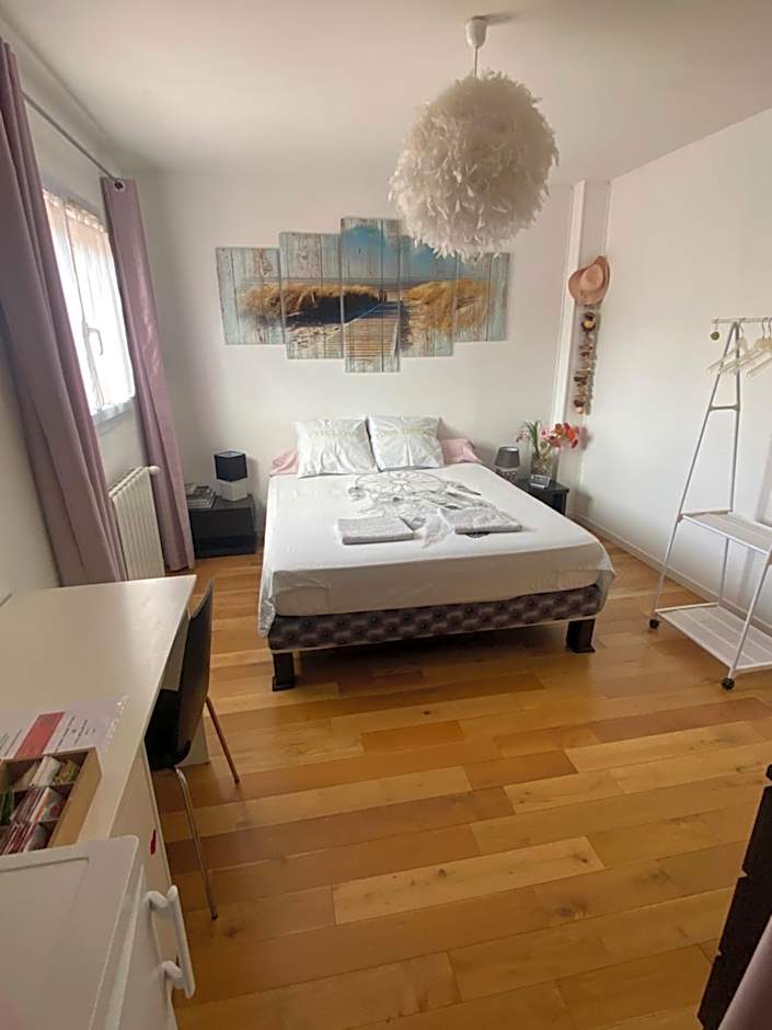 Chambres dans villa avec piscine