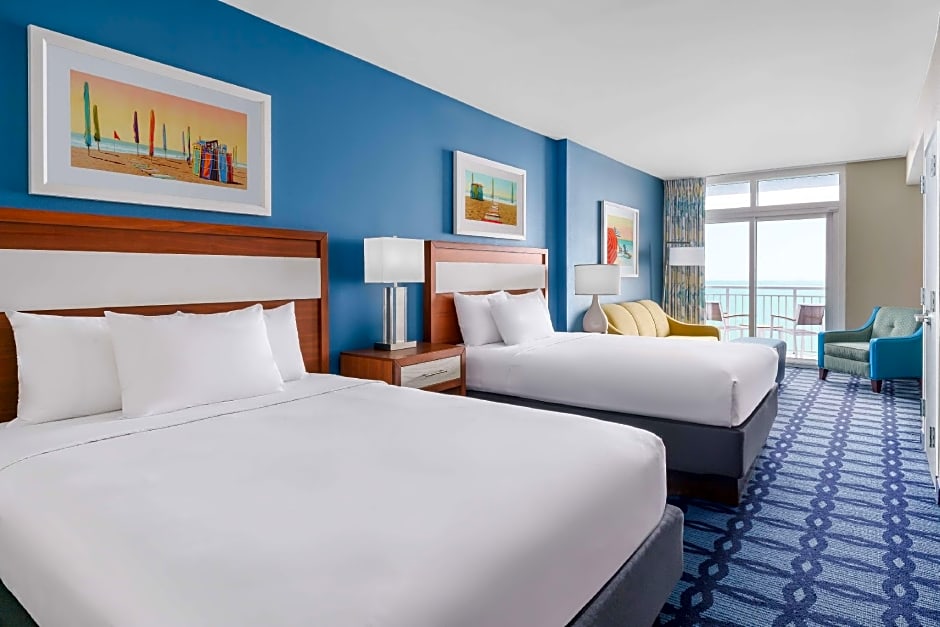 Photo 1 of 5 of 2 Queen Beds, Mobility Accessible, Bathtub, Ocean front, Balcony
