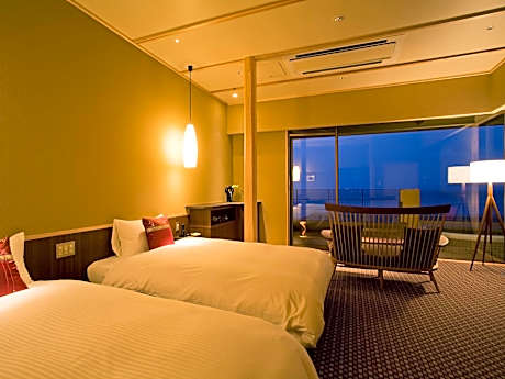 Twin Room with Open-Air Bath - Non-Smoking (2nd-4th Floor)