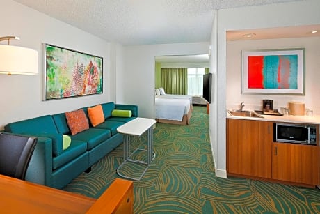 Double Room with Two Double Beds and Pool View