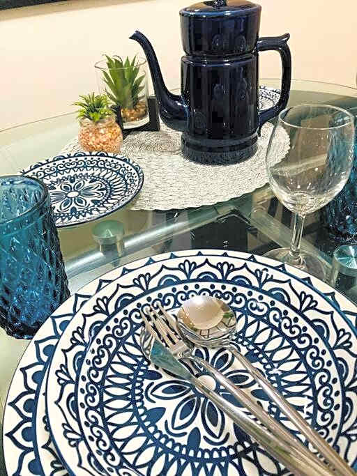 Santorini Inspired 1bedroom Unit at Trees Residences