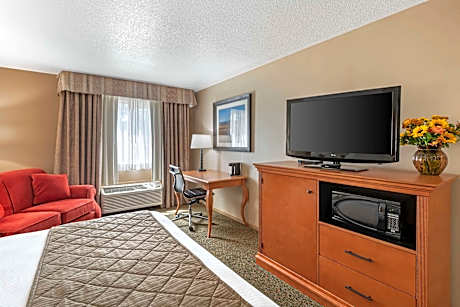 1 King Bed, Mobility Accessible, Communication Assistance, Walk In Shower, Non-Smoking, Full Breakfa