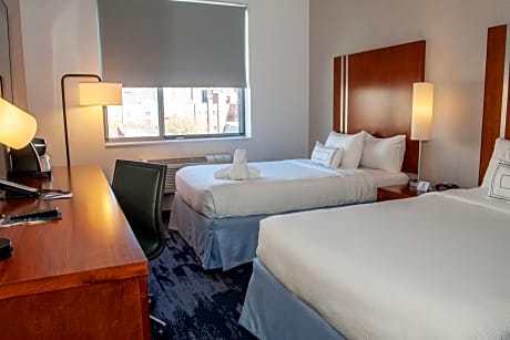 Newly Renovated Double Room with Two Double Beds - Hearing Accessible
