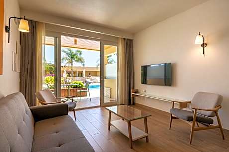 Large One-Bedroom Apartment with Pool View