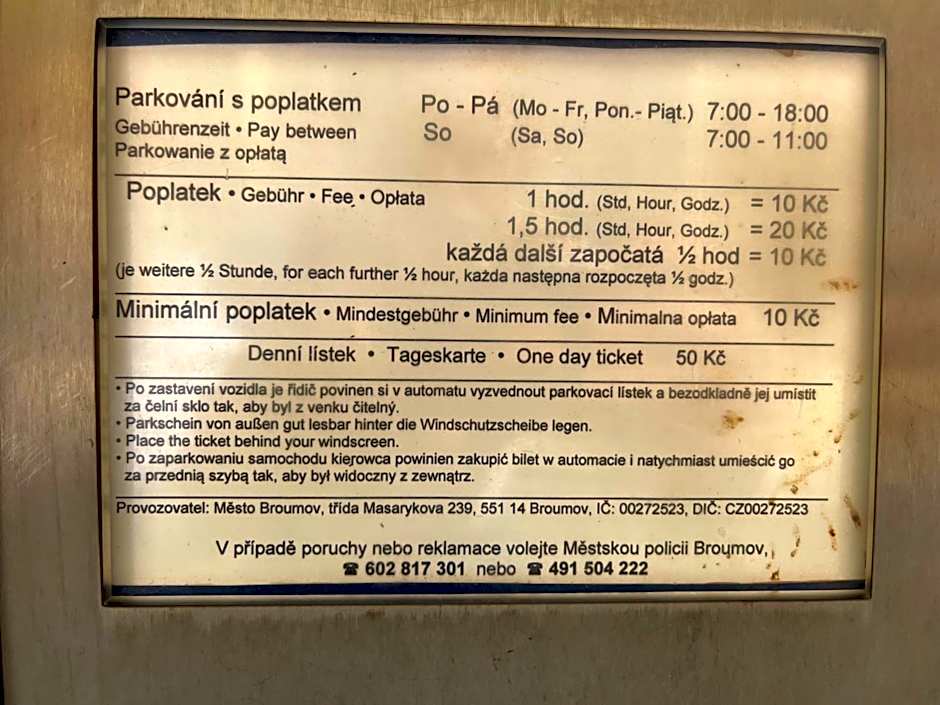 Apartmány Malé náměstí, Broumov