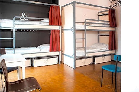 Bed in 4-Bed Dormitory Room with Private Bathroom