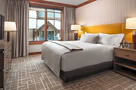 2 bedroom residence, bedroom 1: 1 king, bedroom 2: 1 king, sofa bed, balcony, fireplace