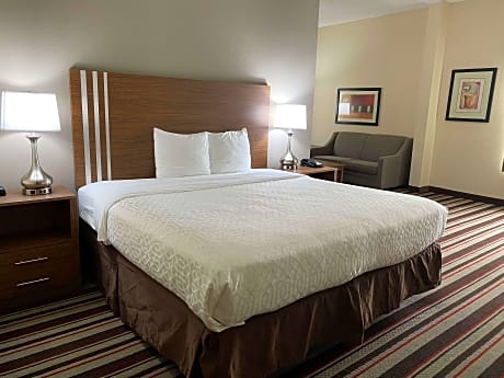 Suite-1 King Bed, Mobility Accessible, Roll In Shower, Sofa, Non-Smoking, Continental Breakfast