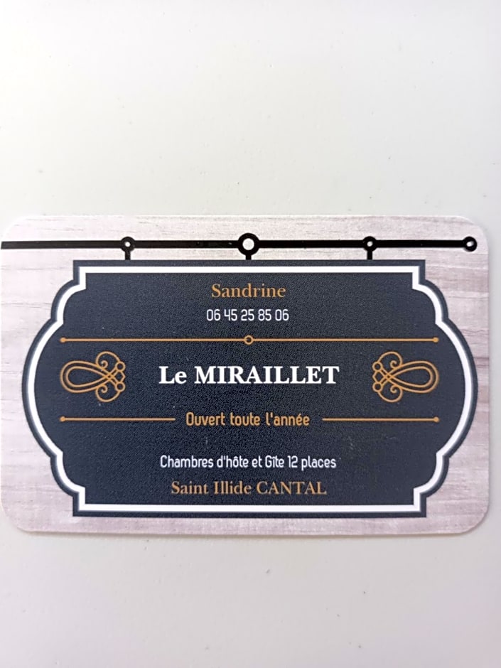 Le Miraillet, chambre hôte