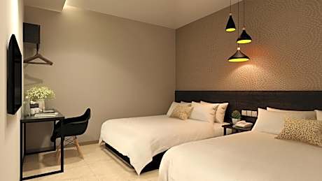 Family King Queen Room No Window