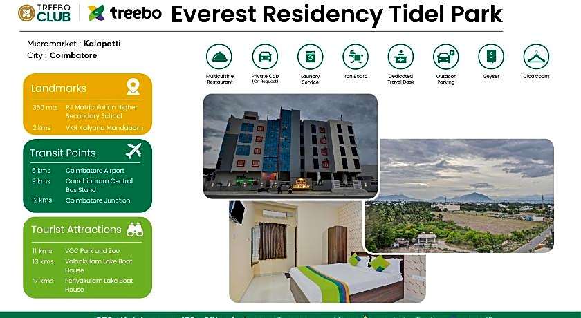 Treebo Everest Residency Tidel Park, 15 Mins From Coimbatore International Airport