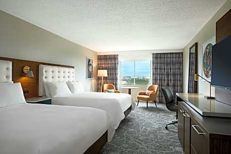 Queen Room with Two Queen Beds and Adapted Tub - Mobility and Hearing Accessible